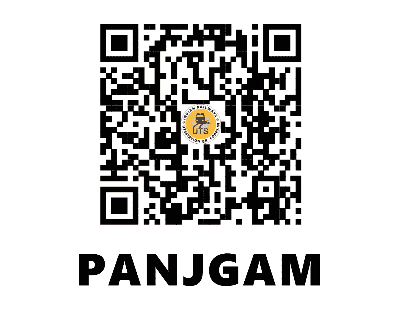 UTS QR Code for PANJGAM - PJGM - NR (JAMMU AND KASHMIR)